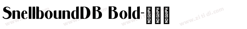 SnellboundDB Bold字体转换